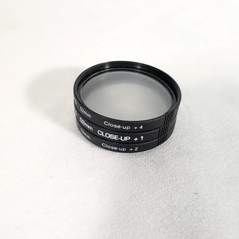 Rolev M.G. Magi-Glass 52mm Lens Filter Set w/Manual Close Up +1, +2,+4 #004